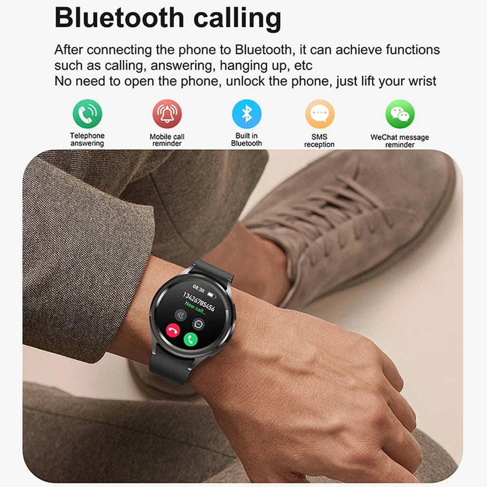 Jooeniok Watch 6 Pro Smartwatch | 1.46" AMOLED, Bluetooth Calling & GPS Sports Tracker