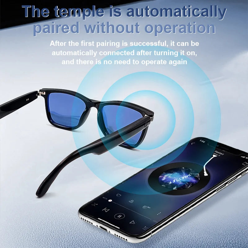 LIGE Smart Glasses – 2-in-1 Magnetic Lenses, Bluetooth Calling, UV400 Polarised