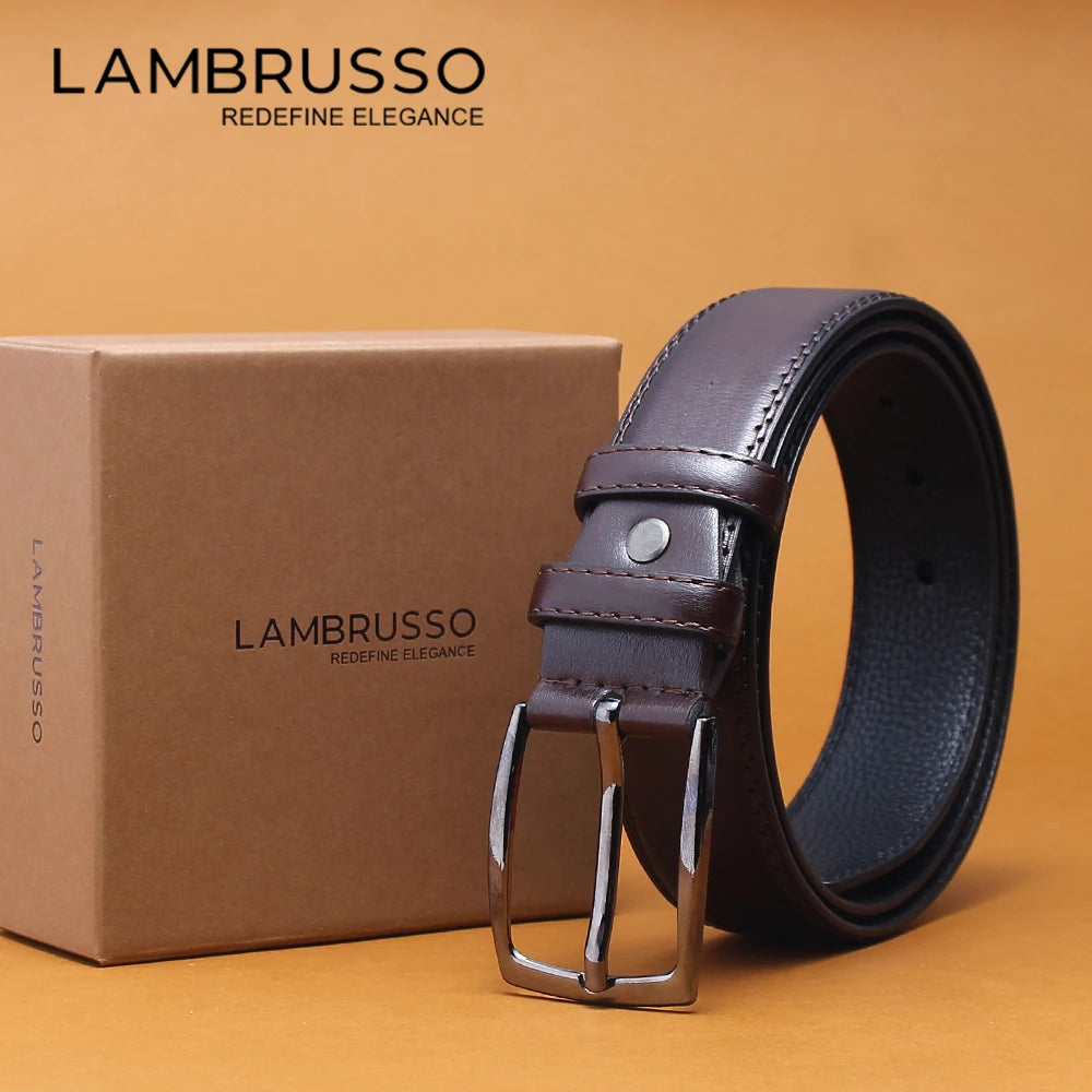 LAMBRUSSO Men's Ratchet Belt – Casual Alloy Buckle