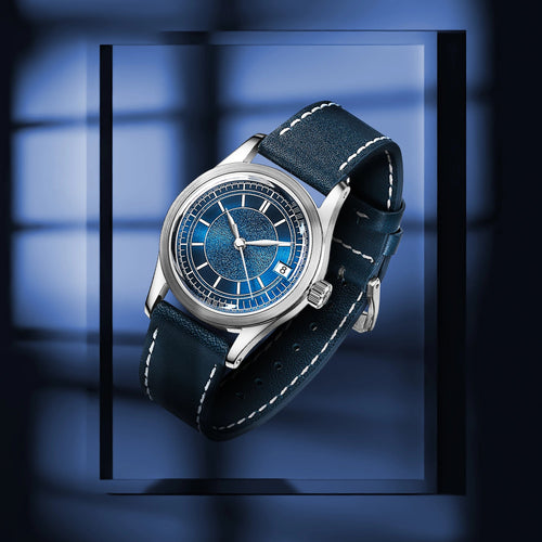 BODERRY HOU Automatic Watch – 80-Hour Power Reserve, Domed Sapphire Crystal, 100m Water Resistant