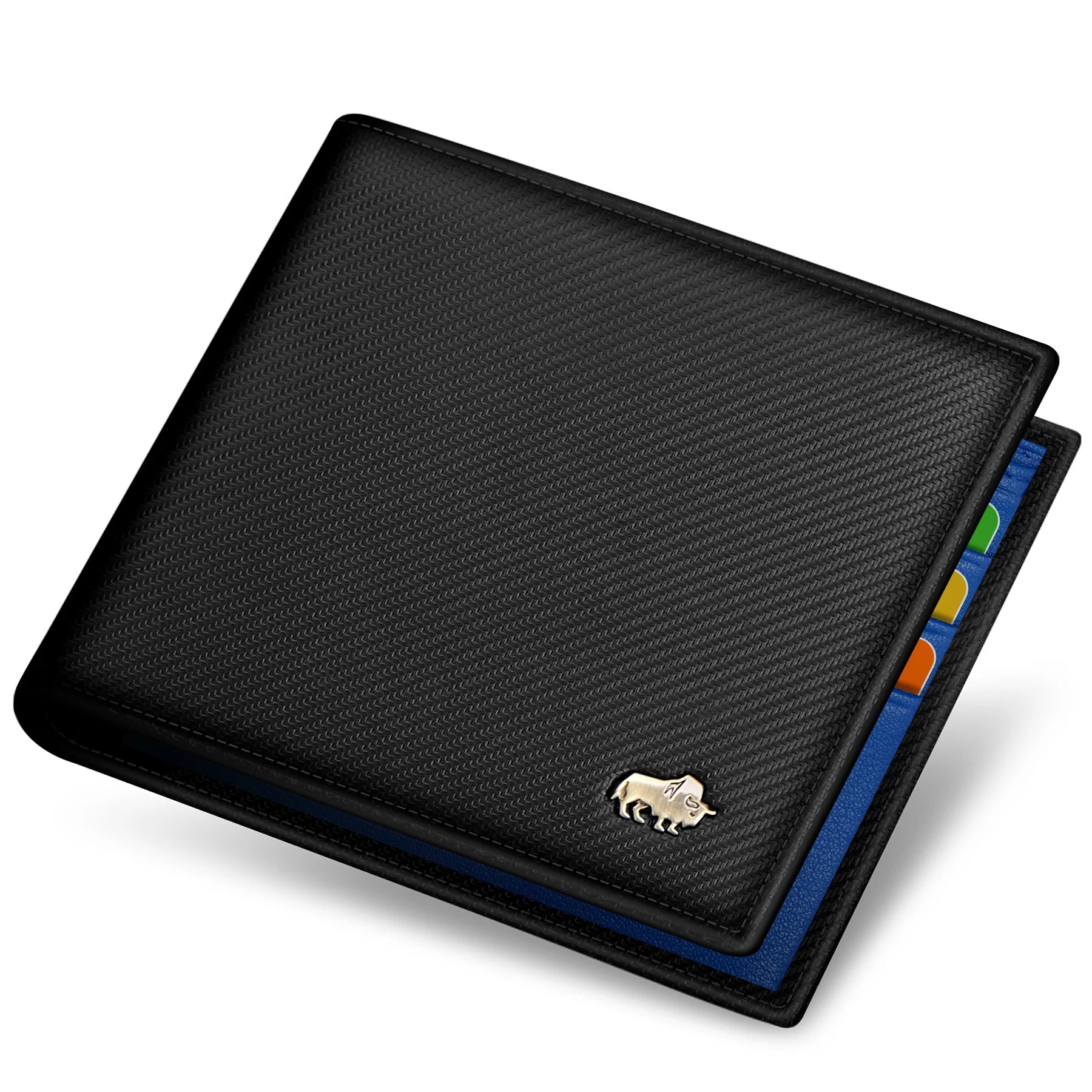 BISON DENIM Carbon Fibre Bifold Wallet