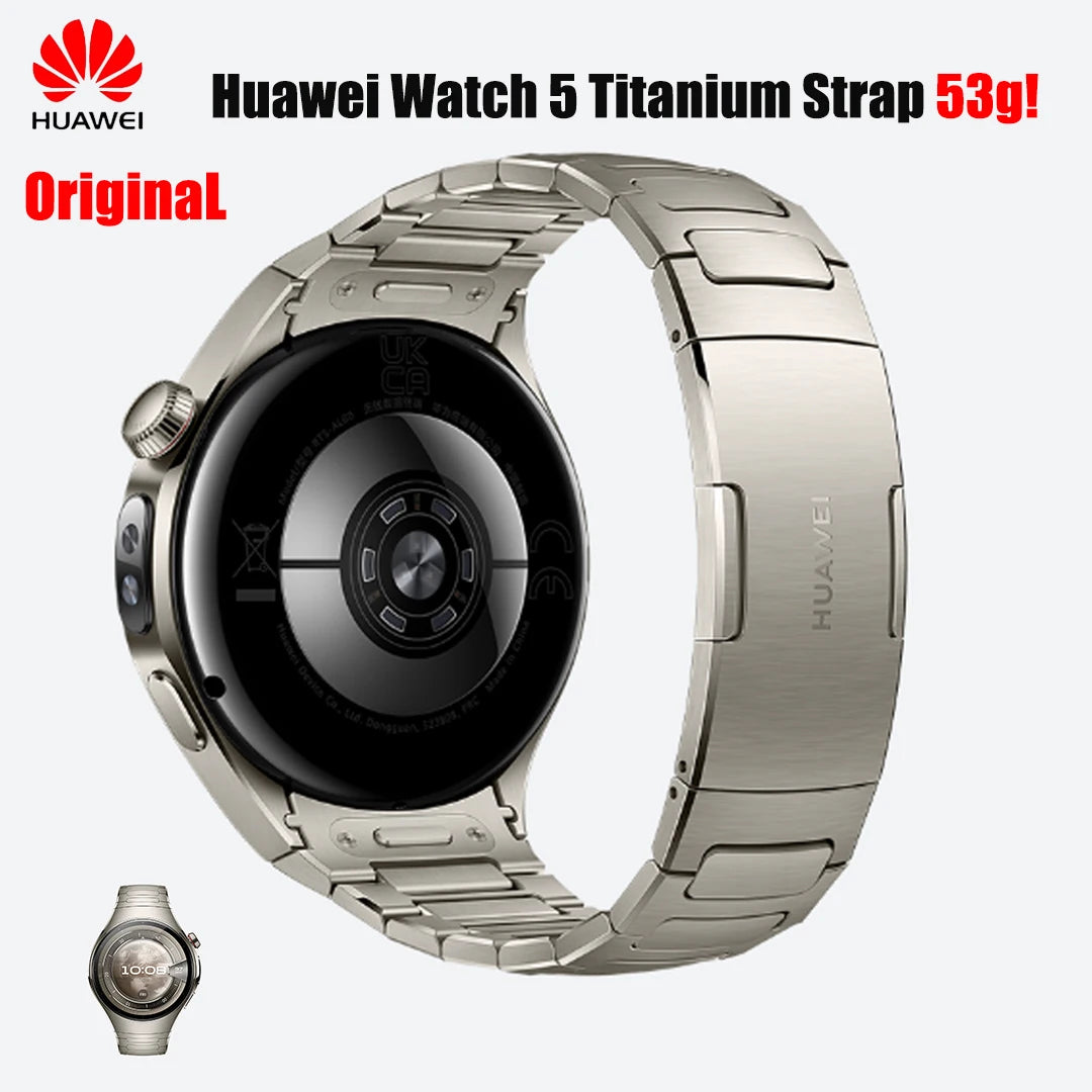 Huawei Original Titanium Strap for Huawei Watch5,53g Titanium Watchband for Huawei Watch5 46mm Smartwatch Accessories