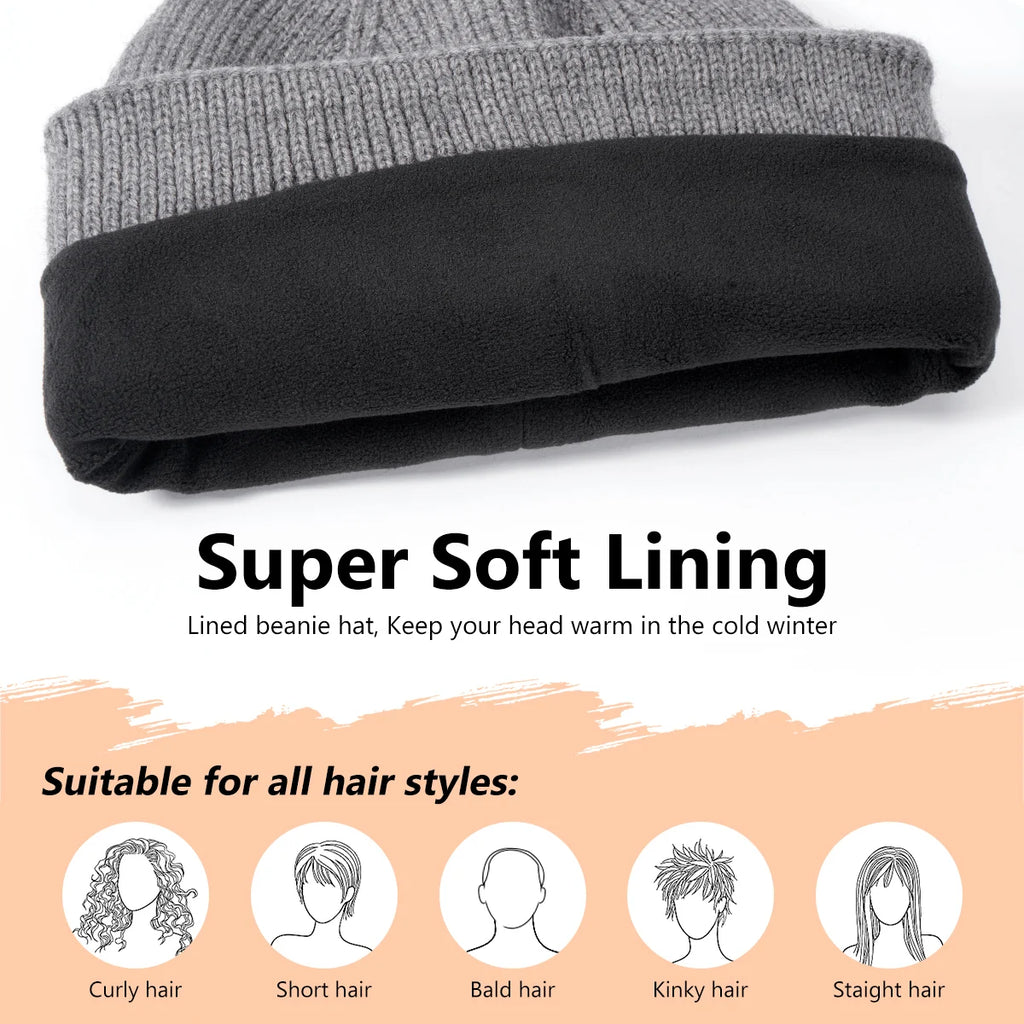 BISON DENIM Knitted Winter Beanie