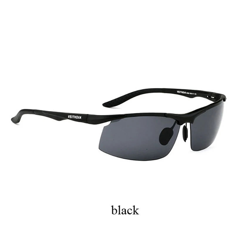 VEITHDIA Rimless Sunglasses | Aluminium Frame | Polarized UV400