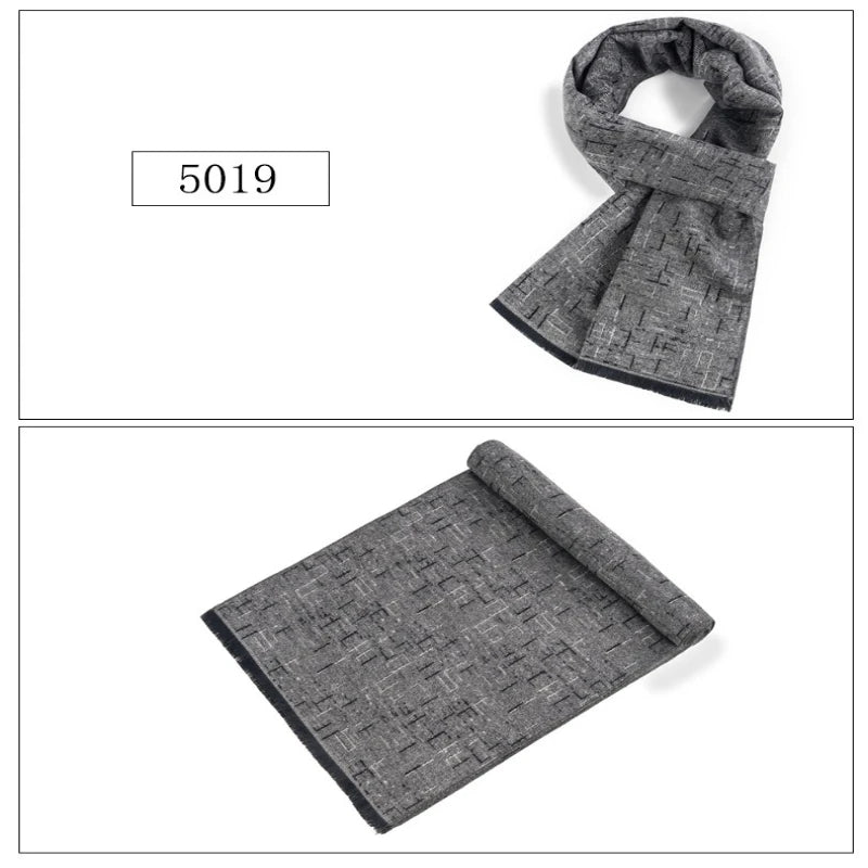 Men's Plaid Cashmere Scarf – Long Wrap