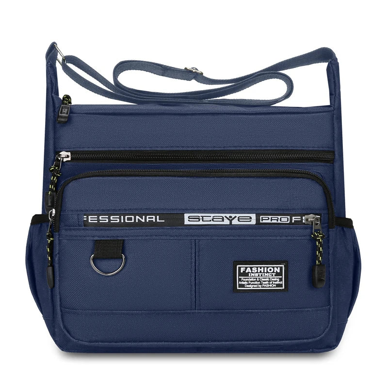 Men's Polyester Crossbody Messenger Bag – Compact Sling Pack for Work & Outdoors