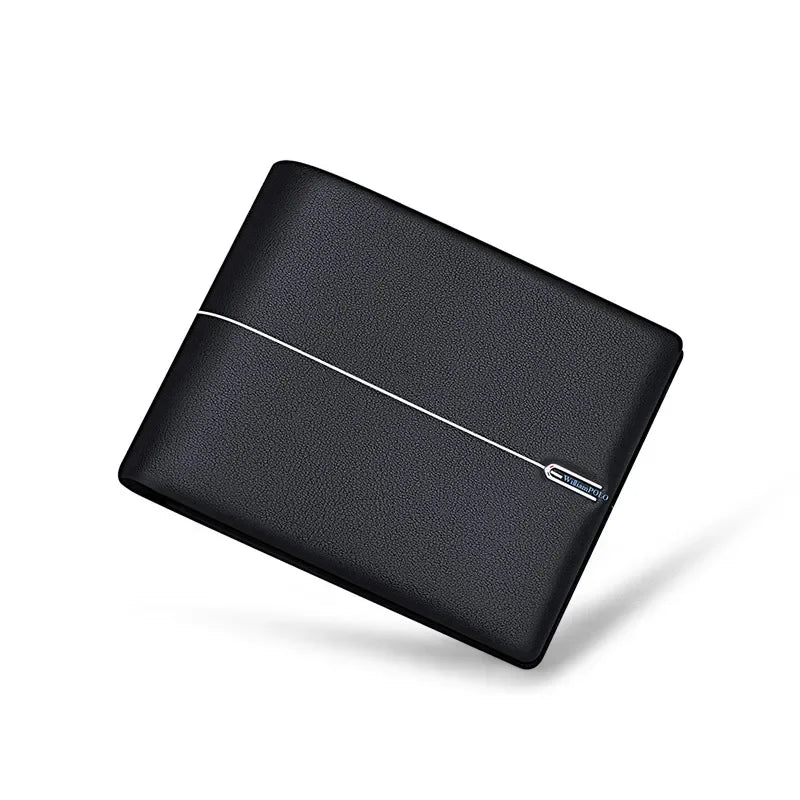 WILLIAMPOLO Soft Cowhide Leather Slim Wallet