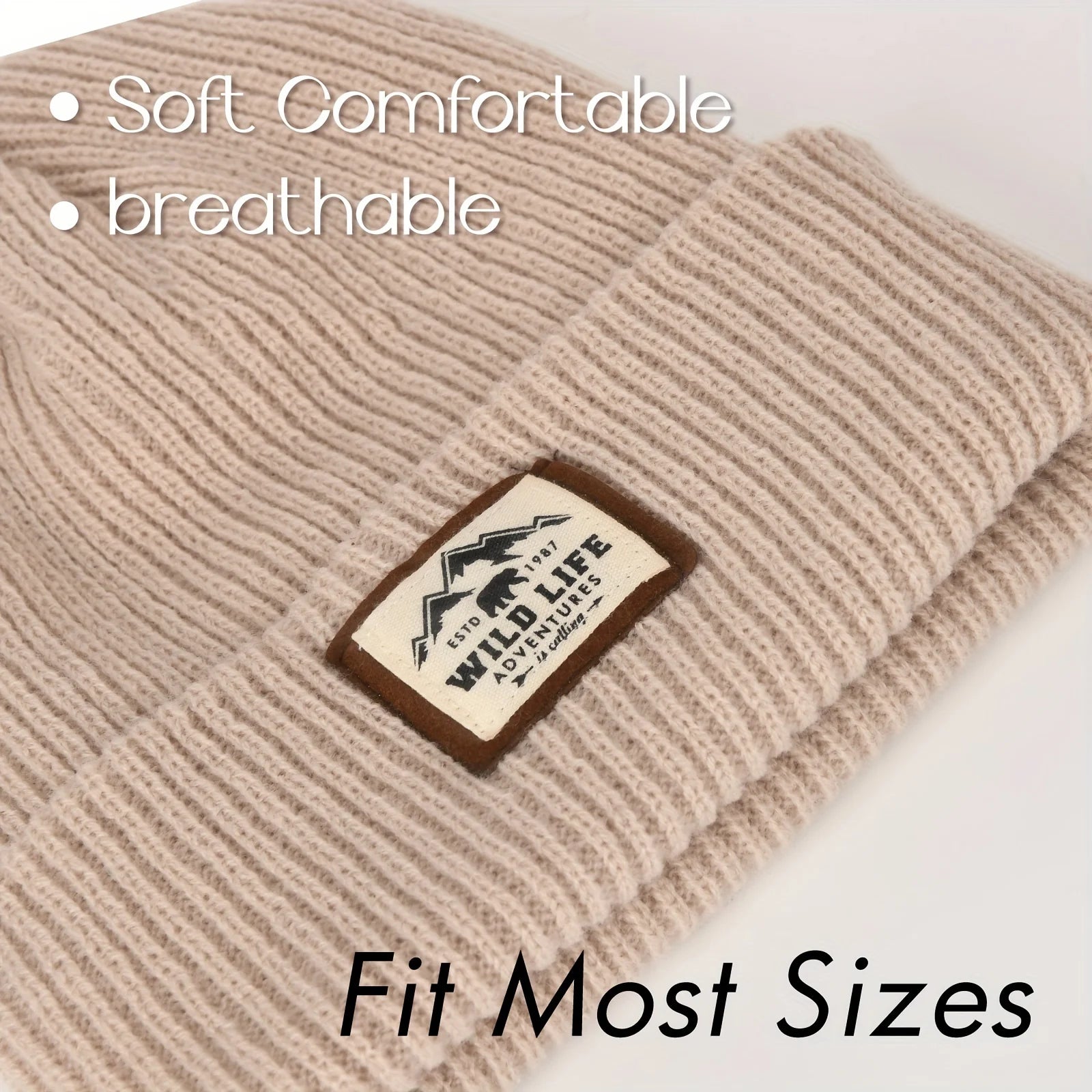 Men's Soft Knit Beanie – Windproof Skull Cap