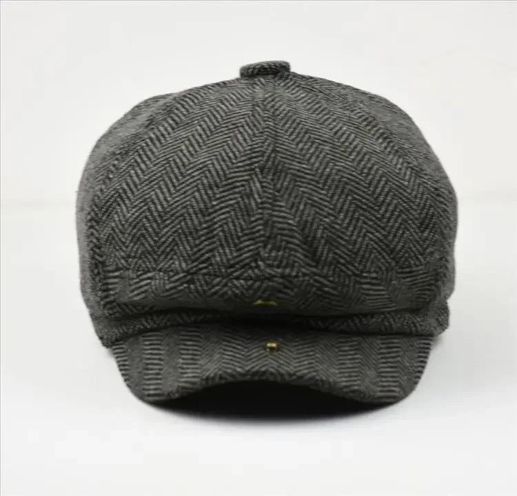 Men's Herringbone Newsboy Cap – Large Fit
