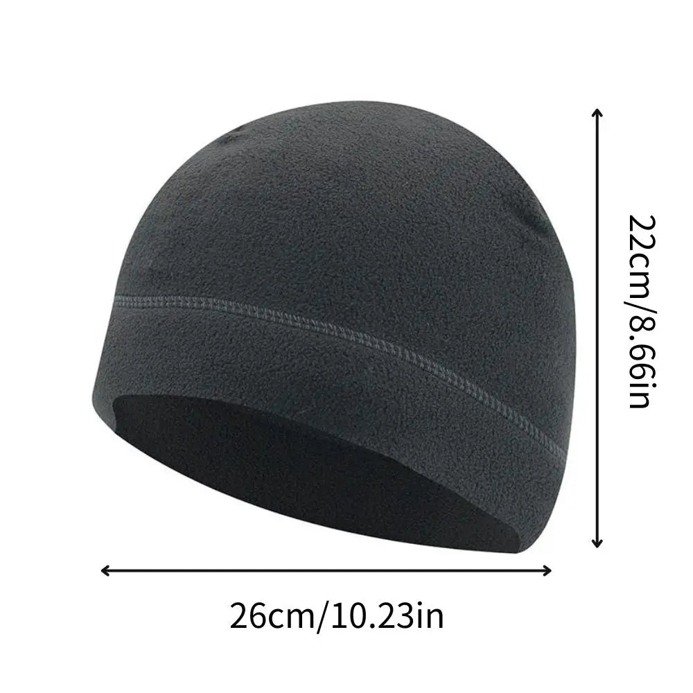 Men's Fleece Beanie – Windproof Winter Hat