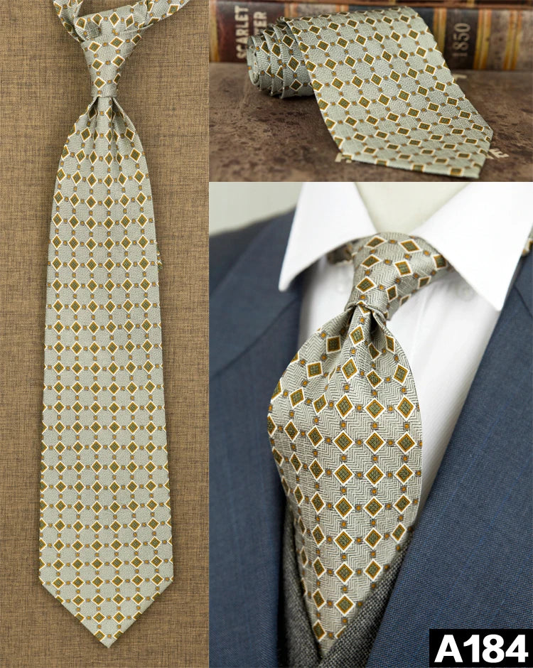 100% Silk Men's Printed Necktie – Vintage & Novelty Collection