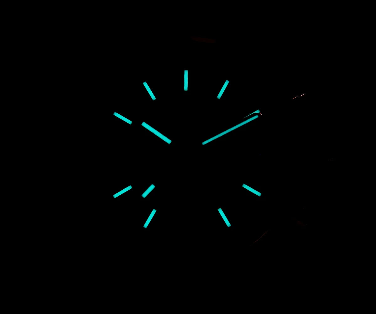 CRONOS Men Chronograph Watch 38.5mm Panda Quartz Wristwatch Sapphire Mirror 10Bar Waterproof BGW-9 Luminous Miyota 6S20