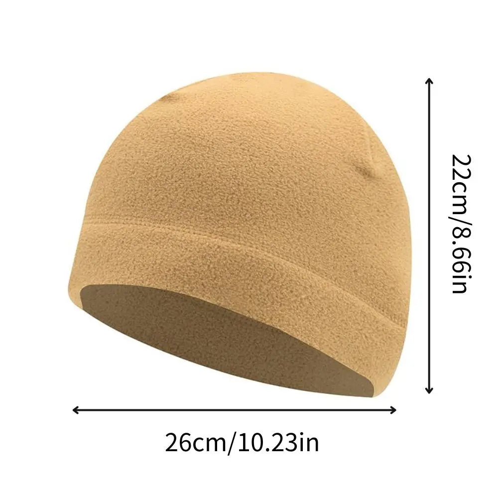 Men's Fleece Beanie – Windproof Winter Hat