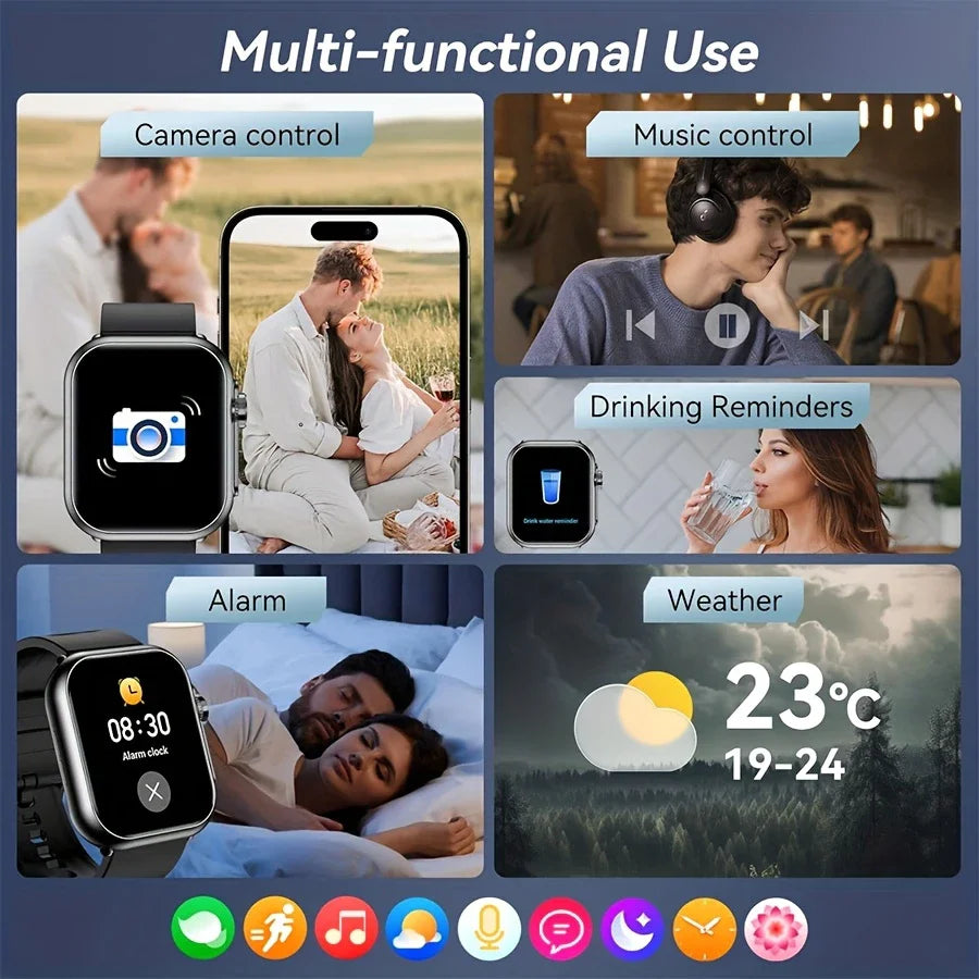 Ultra2 Pro Smart Watch — 1.85" AMOLED, Bluetooth Calling, 100+ Sports Modes