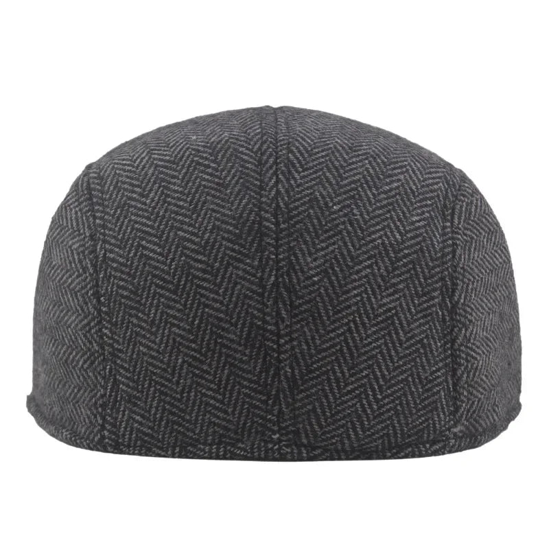 Unisex Stretch Beret – Classic Artist Painter Flat Cap for Autumn & Winter