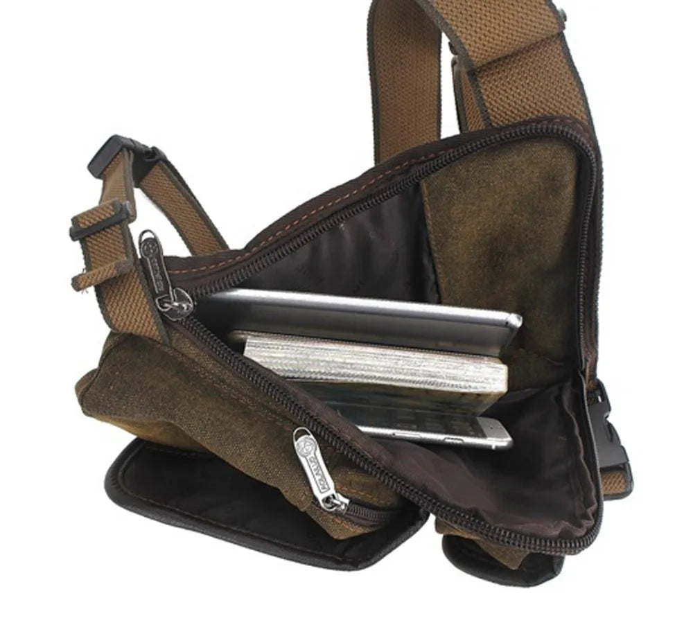 Men's Drop Leg Bag – Tactical Fanny Pack & Motorcycle Rider Waist Pack