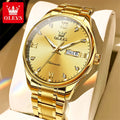 OLEVS-Original Mechanical Watch for Men Solid Textured Watchstrap Waterproof Men's Watches Classic Business Automatic Man Watch