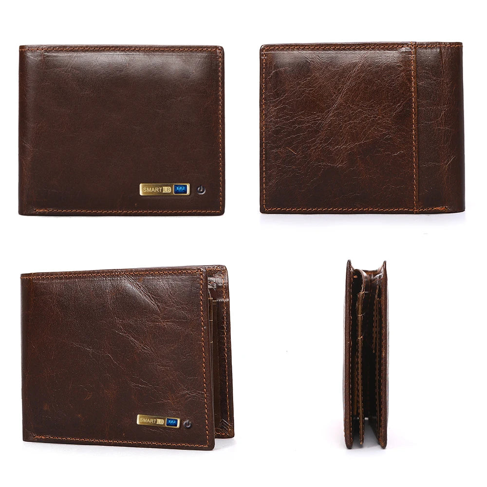 Smart Tracker Genuine Leather Men's Wallet