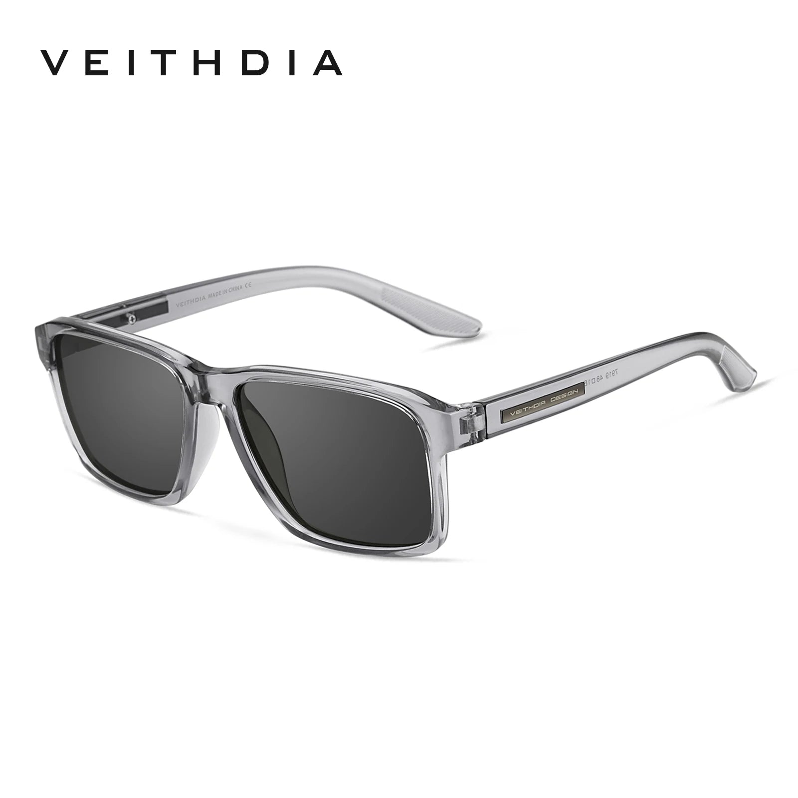 VEITHDIA Square Polarized Sunglasses | Mirror & Gradient Lenses | UV400