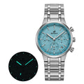 BERNY 2825M Quartz Chronograph Watch – Panda Dial, Sapphire-Coated Crystal, 38mm Stainless Steel