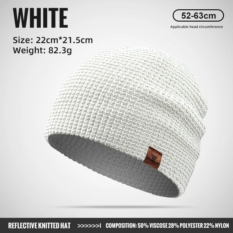 WRELS Reflective Knit Beanie – Windproof Running & Cycling Cap | Unisex