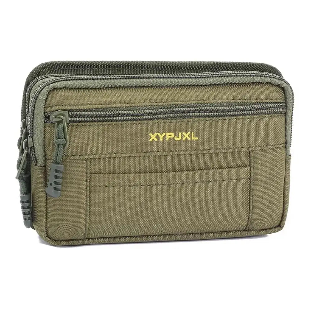 Men's Canvas Bum Bag – Multi-Compartment Waist Pack with Phone Holder