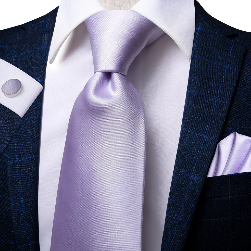 Hi-Tie Men's Necktie, Pocket Square & Cufflinks Set — Formal & Wedding