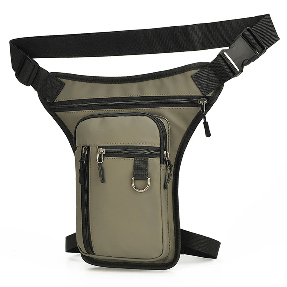Men's Waterproof Drop Leg & Waist Pack – MOLLE Thigh Bag for Motorcycle & Hiking