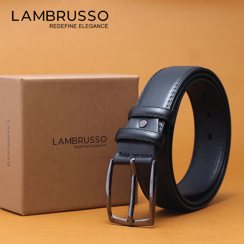 LAMBRUSSO Men's Ratchet Belt – Casual Alloy Buckle