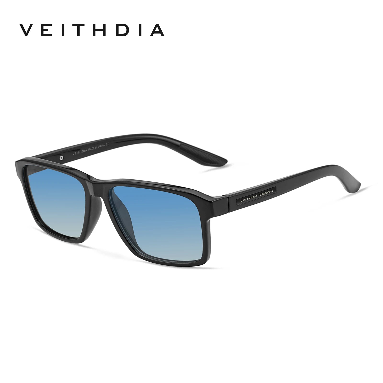 VEITHDIA Square Polarized Sunglasses | Mirror & Gradient Lenses | UV400