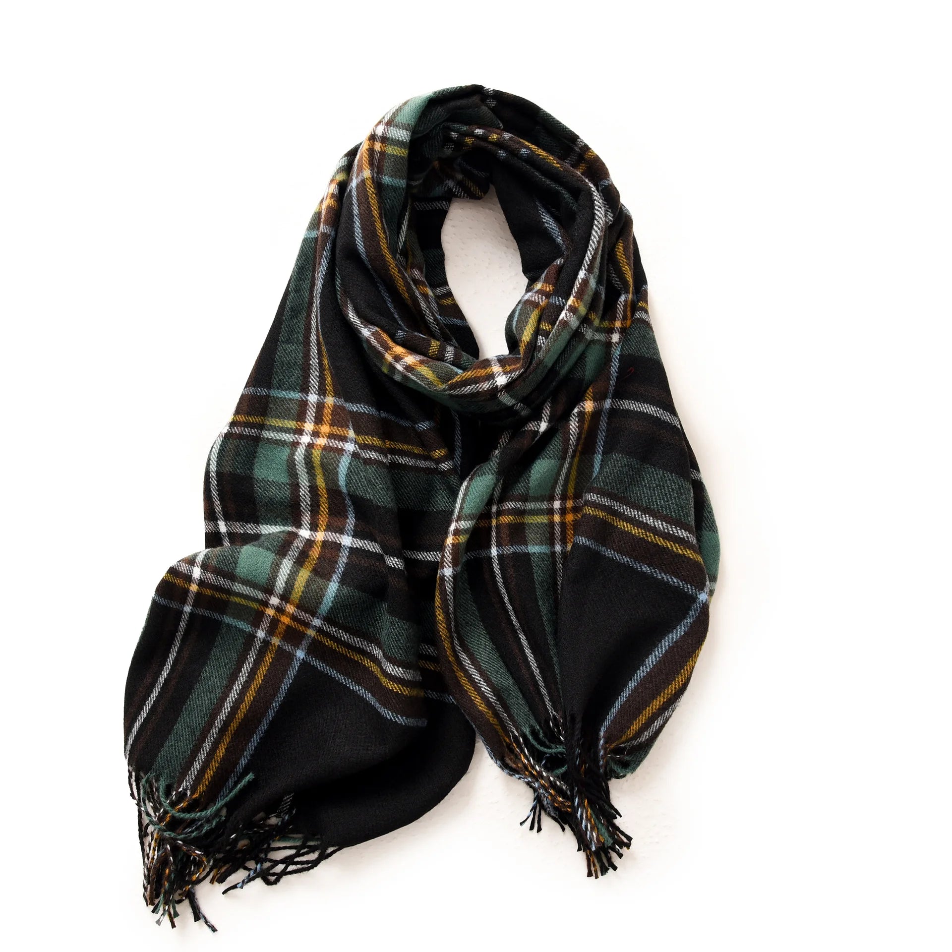 Men's Soft Winter Scarf | Warm Tassel Wrap & Shawl