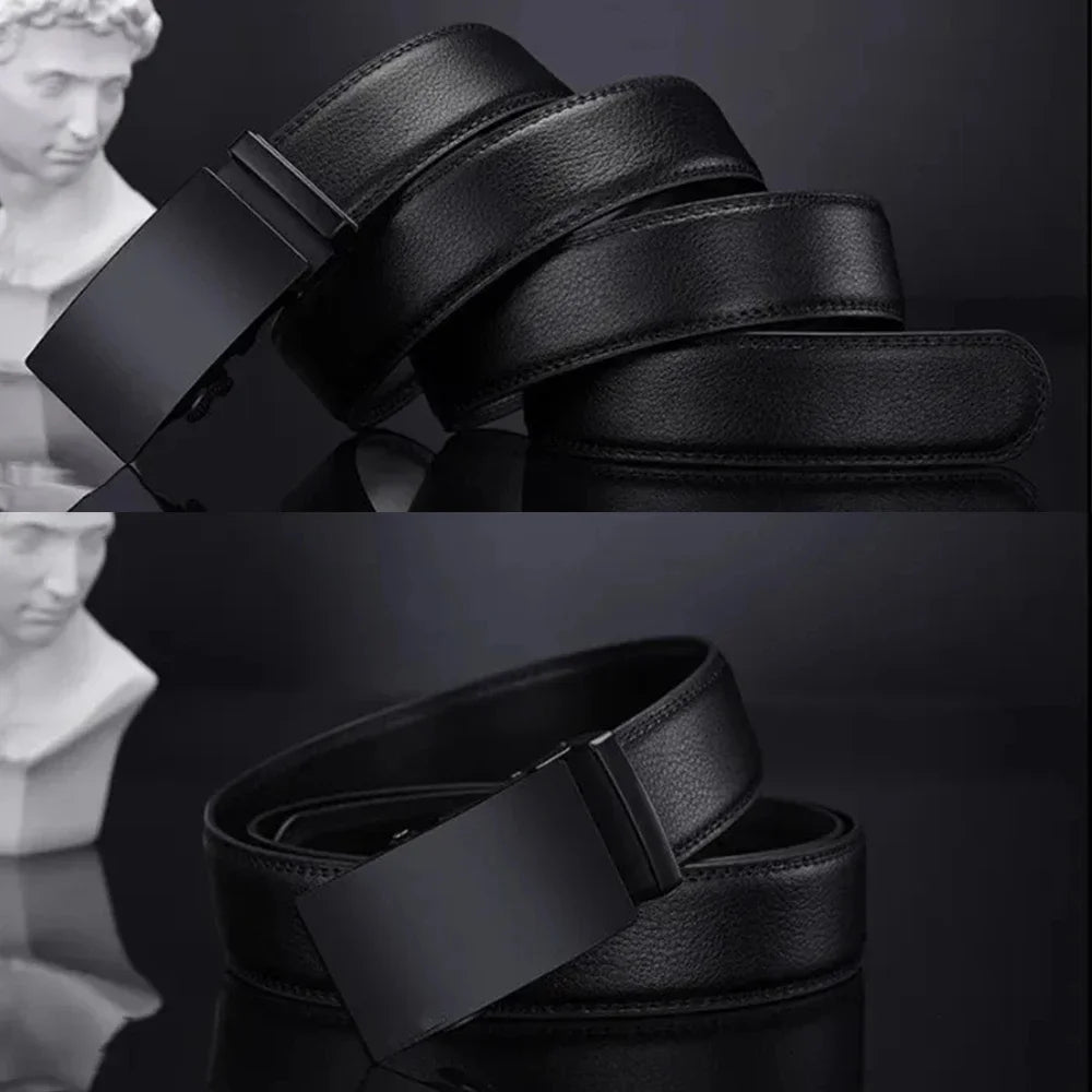 DOOPAI Automatic Buckle Dress Belt | PU Leather | Formal & Business | 105–125cm
