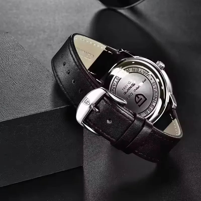 Pagani Design PD-1654 Men's Quartz Watch | Leather Strap | Japanese Movement