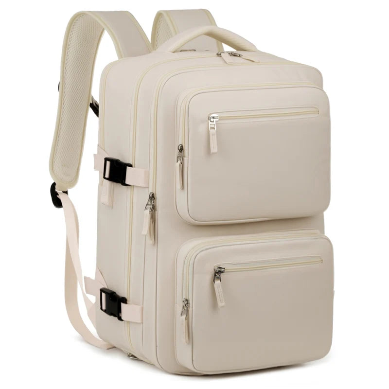 Large Travel Backpack – Waterproof Oxford, USB Charging & Anti-Theft, 15" Laptop, Unisex
