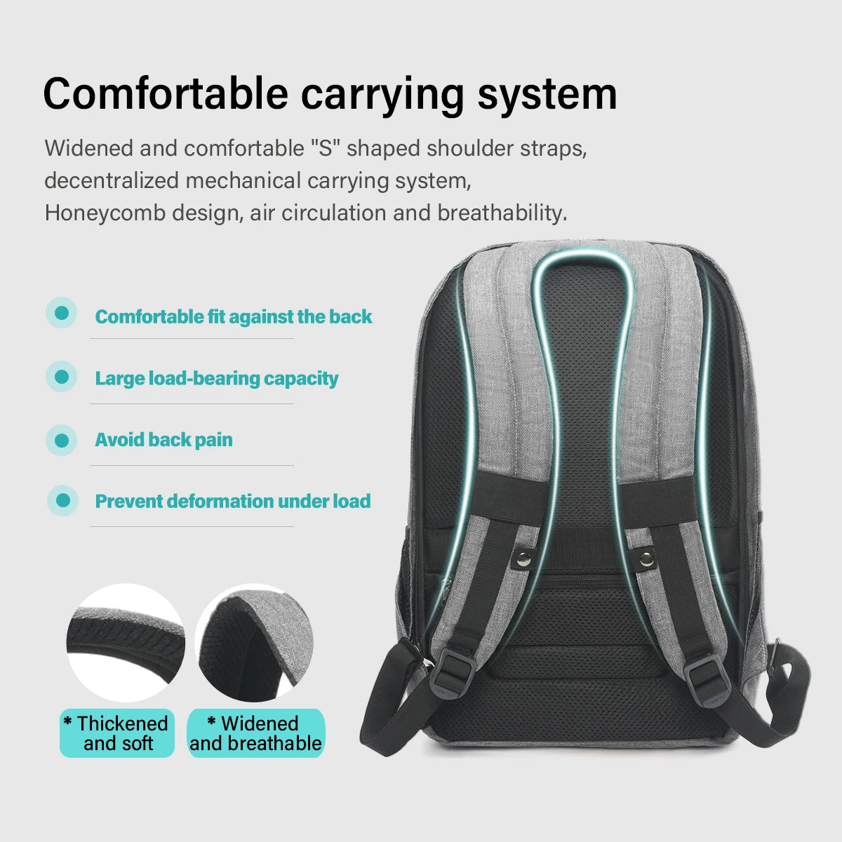 Tigernu Anti-Theft Backpack – 15.6" Laptop, USB Charging Port, Waterproof Oxford