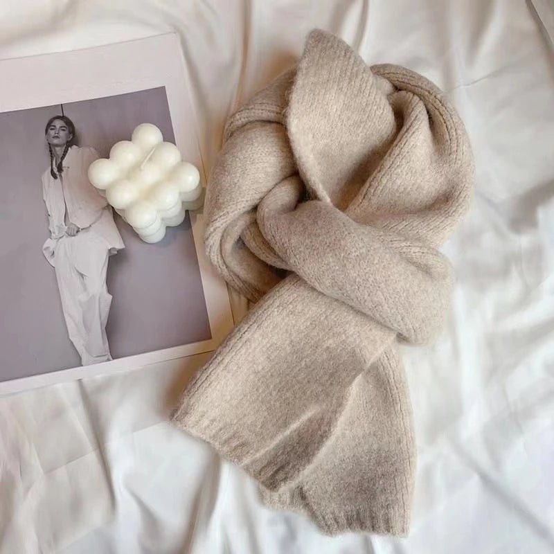 Sheep Wool Knit Scarf