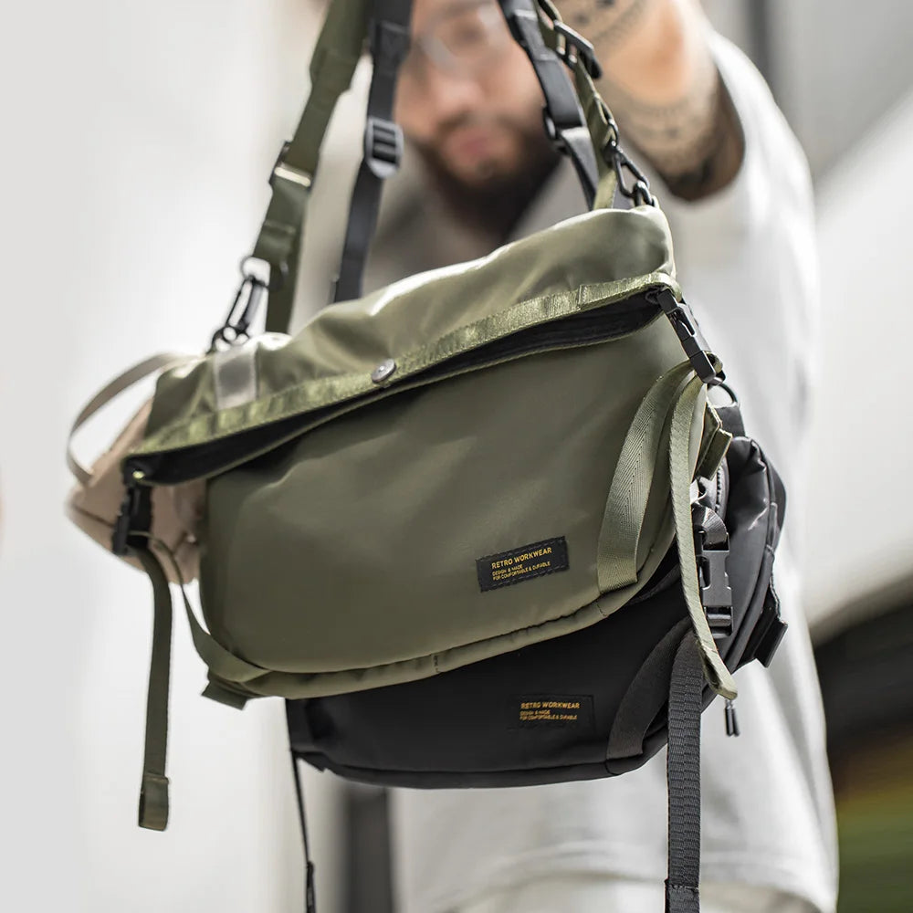 Maden Outdoor Crossbody Bag – Large Capacity Hiking & Travel Messenger | Men's