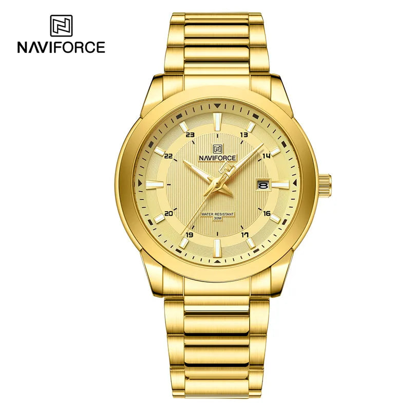 NAVIFORCE NF8029 Fashion Sport Watch | Stainless Steel | Luminous | Date Display