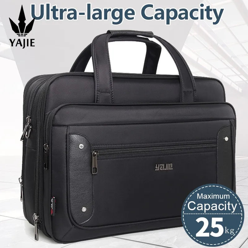 Large Capacity Briefcase Bag Men Business Bag 14inch 15.6 inch 17 inch 19 Laptop Bag Shoulder Bags Canvas Handbags Messenger Bag