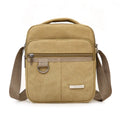 Men's Canvas Bucket Crossbody & Sling Bag – Compact Messenger & Shoulder Bag