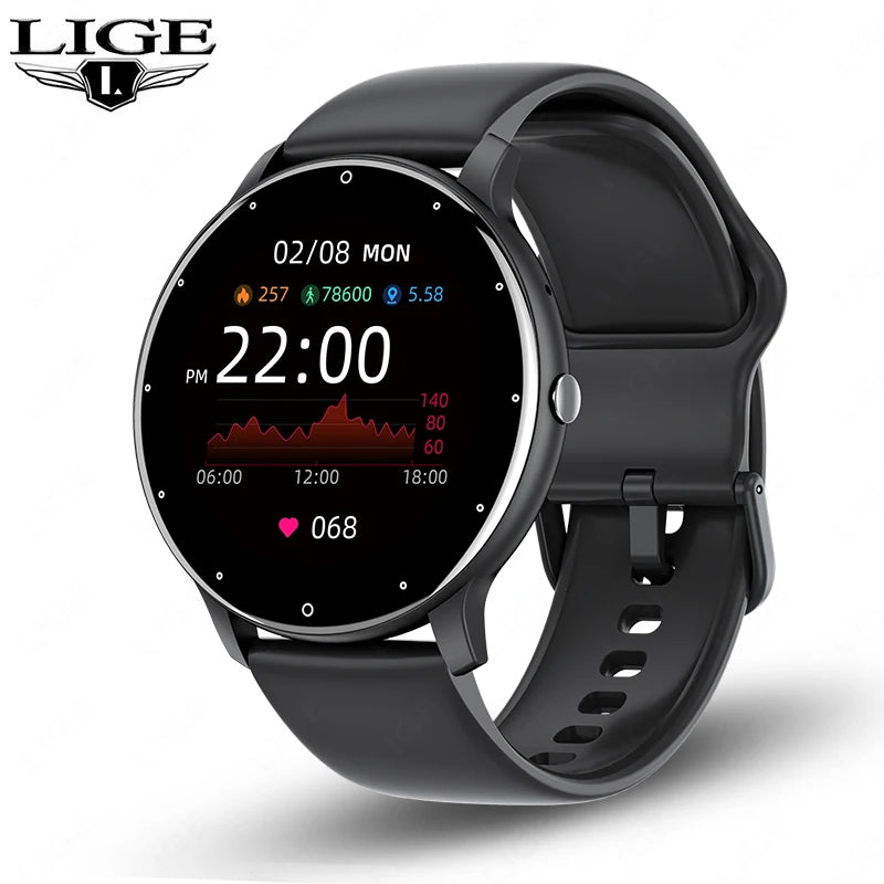 LIGE 0223 Round Smartwatch | Bluetooth Calling, Heart Rate & Fitness Tracker