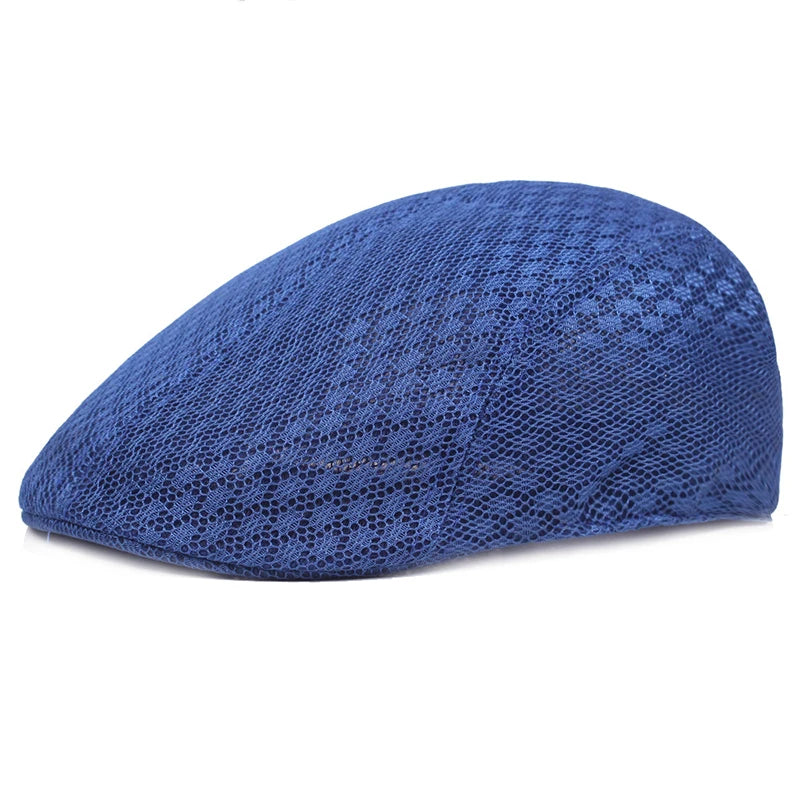 Men's Breathable Flat Cap – Lightweight Beret Style
