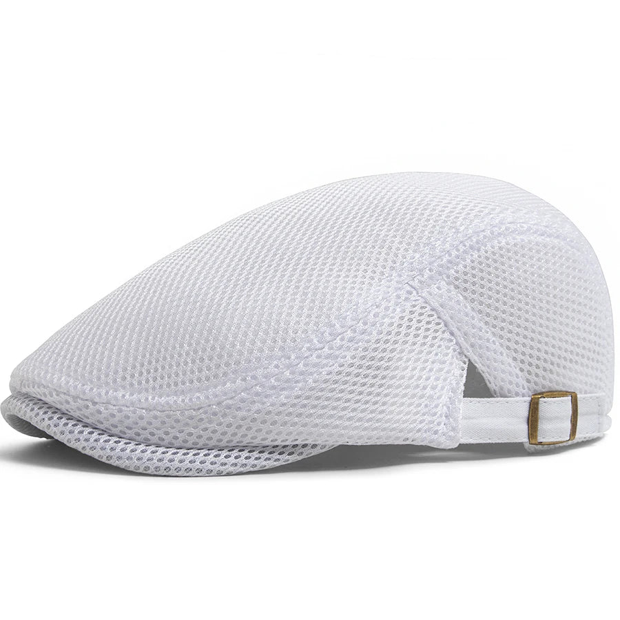 Breathable Mesh Beret — Unisex Summer Flat Cap