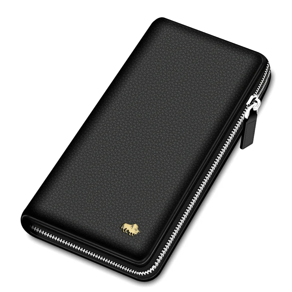 BISON DENIM Genuine Leather Men's Wallet