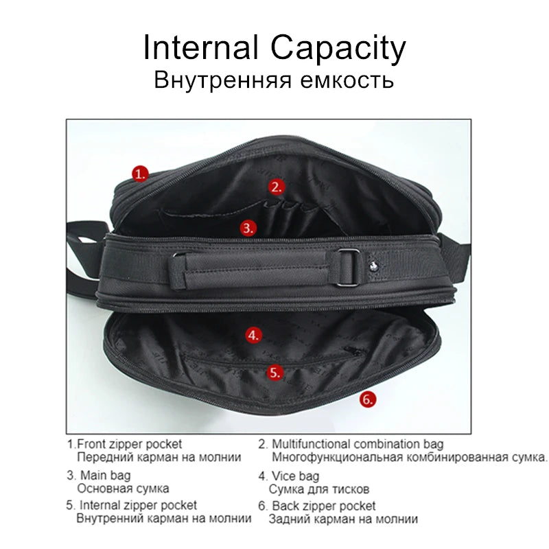 Waterproof Black Men Briefcase High Quality Brand Shoulder Bags For Women Messenger Bag Men's Crossbody Bags BolsoHombre2022