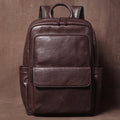 Men's Genuine Leather Laptop Backpack