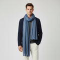 Men's Cotton Linen Solid Shawl Scarf