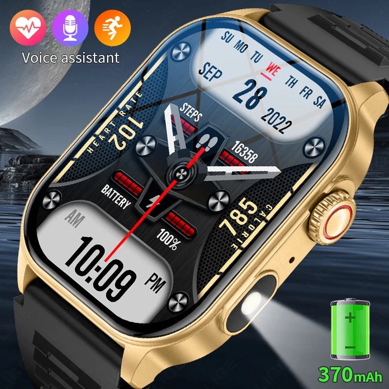 LIGE Smart Watch – 2.01" Display, 40-Day Standby, Bluetooth Calling, GPS, IP68