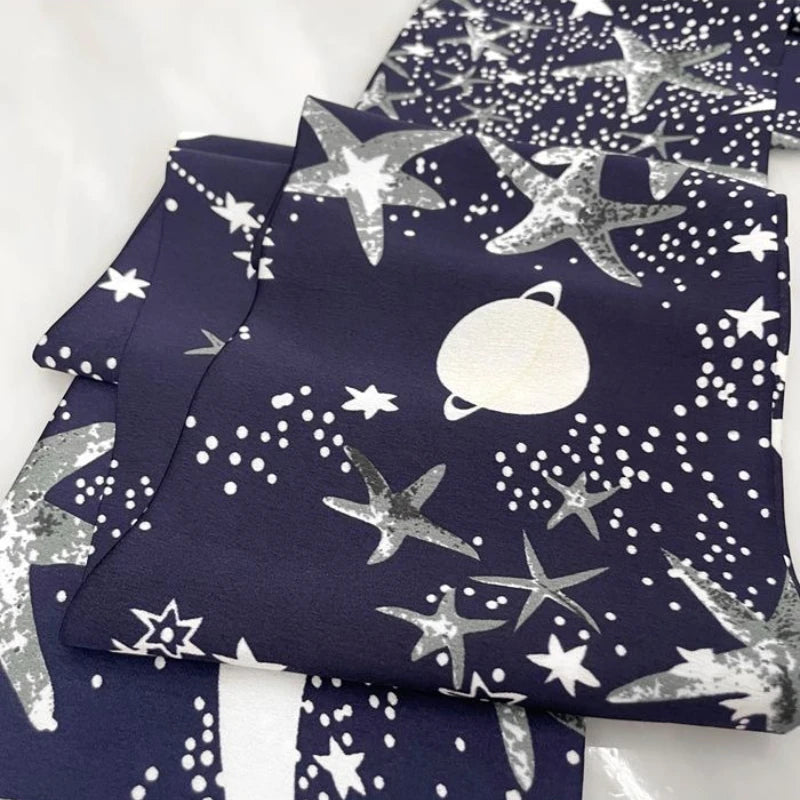 Men's British Style Silk-Touch Neck Scarf | Geometric Pattern