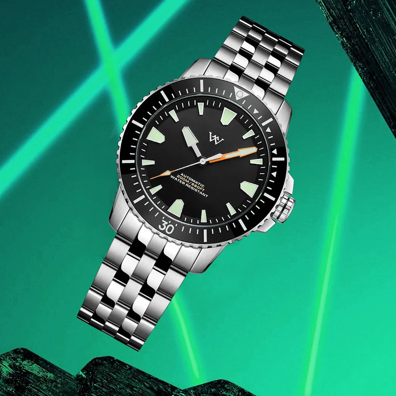 Welly Merck WM211 Automatic Dive Watch – Seiko NH35, AR Sapphire Crystal, 200m Water Resistant